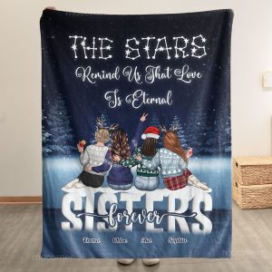 Sisters' Love Is Eternal - Personalized Blanket Big Size